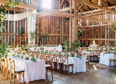 A rustic wedding venue